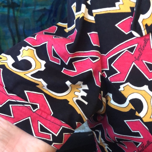 Rare Vintage Designer Enzo Vincelli psychedelic mod go go 60’s mini tunic dress - Picture 8 of 11